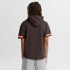 Cleveland Browns Optimal Play Short Sleeve Hooded T-Shirt - Brown discount