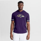 Baltimore Ravens Optimal Play Short Sleeve Hooded T-Shirt - Purple online