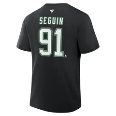 Tyler Seguin Dallas Stars Fanatics Authentic Stack Name & Number T-Shirt Black