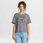Baltimore Ravens Women's Overplayed Tribute Tri-Blend Boxy T-Shirt - Heather Gray discount