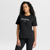 Baltimore Ravens Women's Fade Legacy T-Shirt - Black on sale