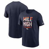Denver Broncos Mile High Football T-Shirt - Navy | Nike cheap
