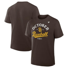 San Diego Padres 2025 MLB Postseason Locker Room T-Shirt - Brown