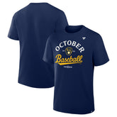 Milwaukee Brewers 2025 MLB Postseason Locker Room T-Shirt - Navy