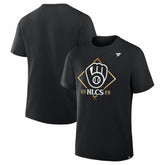 Milwaukee Brewers 2025 National League Division Series Champions Locker Room T-Shirt - Black