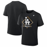 Los Angeles Dodgers 2025 National League Division Series Champions Locker Room T-Shirt - Black