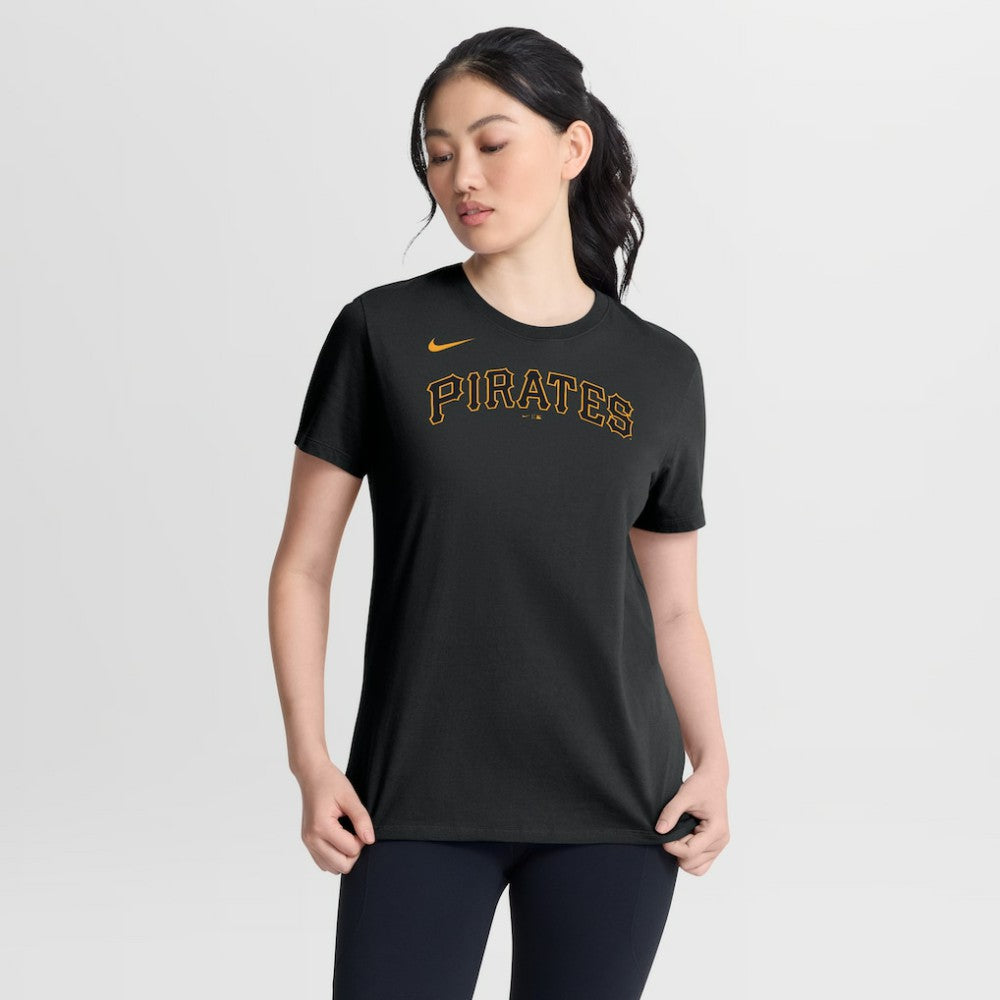 Pittsburgh Pirates Women's Wordmark T-Shirt - Black | Nike