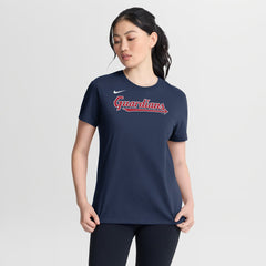 Cleveland Guardians Women's Wordmark T-Shirt - Navy | Nike