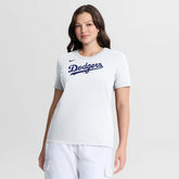 Los Angeles Dodgers Women's Wordmark T-Shirt - White | Nike