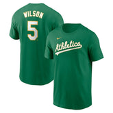 Jacob Wilson Athletics Fuse Name & Number T-Shirt - Green | Nike