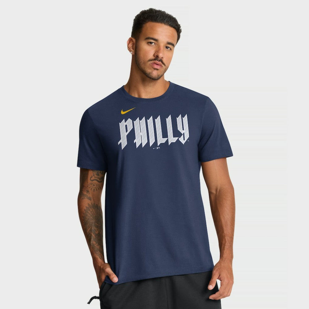 Philadelphia Phillies City Connect Large Logo T-Shirt - Navy | Nike