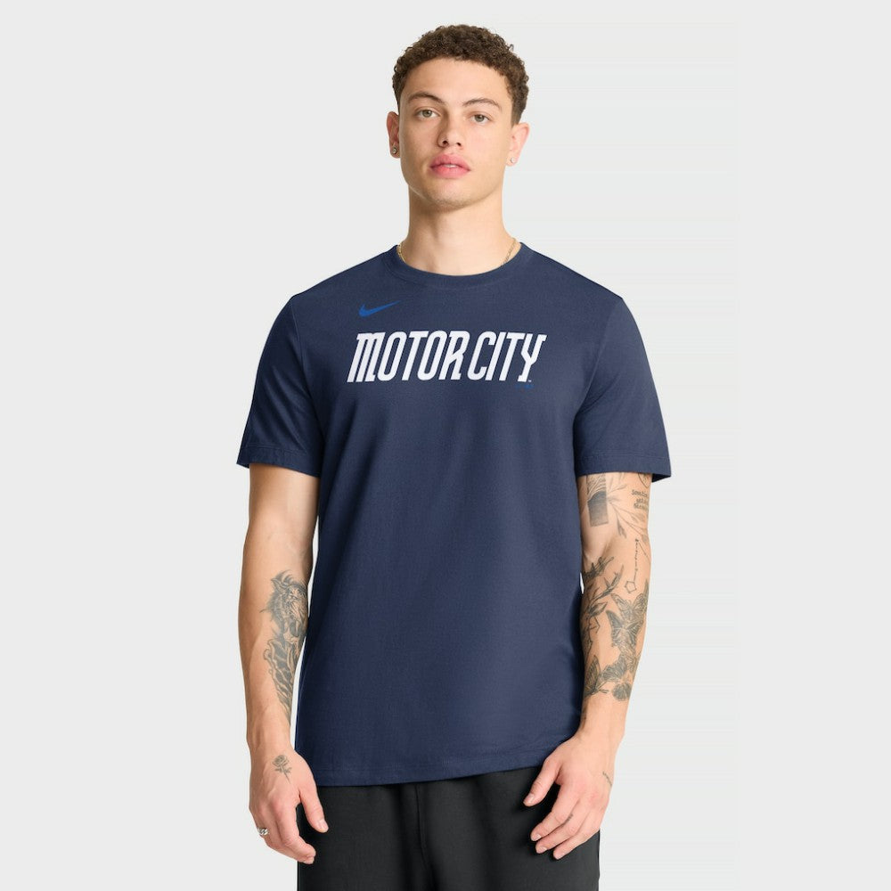 Detroit Tigers City Connect Large Logo T-Shirt - Navy | Nike