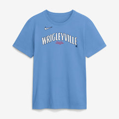 Chicago Cubs City Connect Large Logo T-Shirt - Light Blue | Nike
