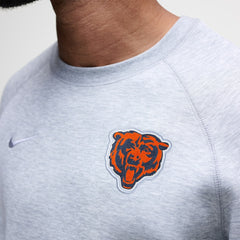 Chicago Bears Tech Fleece Raglan Sweatshirt - Heather Gray | Nike for sale