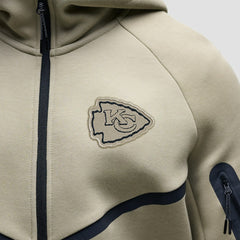 Kansas City Chiefs Tech Fleece Raglan Full-Zip Windrunner Hoodie - Olive | Nike online