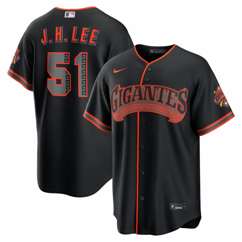 Jung Hoo Lee San Francisco Giants Alternate Stadium Jersey - Black | Nike