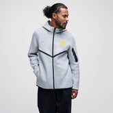 San Diego Padres Tech Fleece Raglan Full-Zip Windrunner Hoodie - Heather Gray | Nike