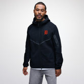 Detroit Tigers Tech Fleece Raglan Full-Zip Windrunner Hoodie - Black | Nike
