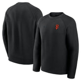 San Francisco Giants Tech Fleece Raglan Sweatshirt - Black | Nike