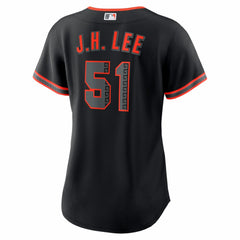 Jung Hoo Lee San Francisco Giants Women's Alternate Replica Jersey - Black | Nike