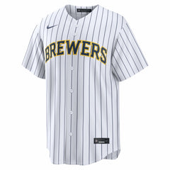 Christian Yelich Milwaukee Brewers Alternate Replica Jersey - White | Nike