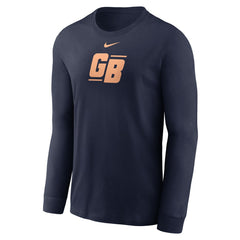 Green Bay Packers Essential Long-Sleeve T-Shirt - Navy | Nike cheap