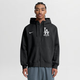 Los Angeles Dodgers Primetime Lockup Full-Zip Hoodie - Black | Nike