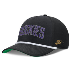Colorado Rockies Cooperstown Collection Rise Adjustable Hat - Black | Nike