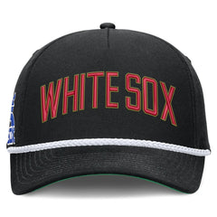 Chicago White Sox Cooperstown Collection Rise Adjustable Hat - Black | Nike