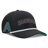 Arizona Diamondbacks Cooperstown Collection Rise Adjustable Hat - Black | Nike