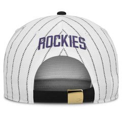 Colorado Rockies Cooperstown Collection Pro Adjustable Hat - White/Black | Nike
