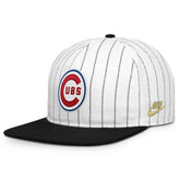 Chicago Cubs Cooperstown Collection Pro Adjustable Hat - White/Black | Nike