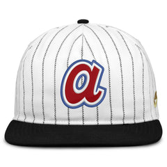 Atlanta Braves Cooperstown Collection Pro Adjustable Hat - White/Black | Nike