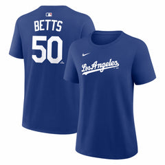 Mookie Betts Los Angeles Dodgers Women's Alternate Name & Number T-Shirt - Royal | Nike