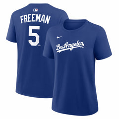 Freddie Freeman Los Angeles Dodgers Women's Alternate Name & Number T-Shirt - Royal | Nike