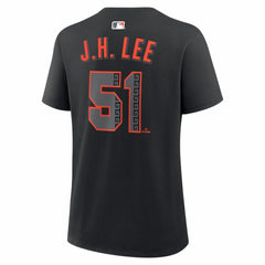 Jung Hoo Lee San Francisco Giants Women's Alternate Name & Number T-Shirt - Black | Nike