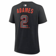 Willy Adames San Francisco Giants Women's Alternate Name & Number T-Shirt - Black | Nike
