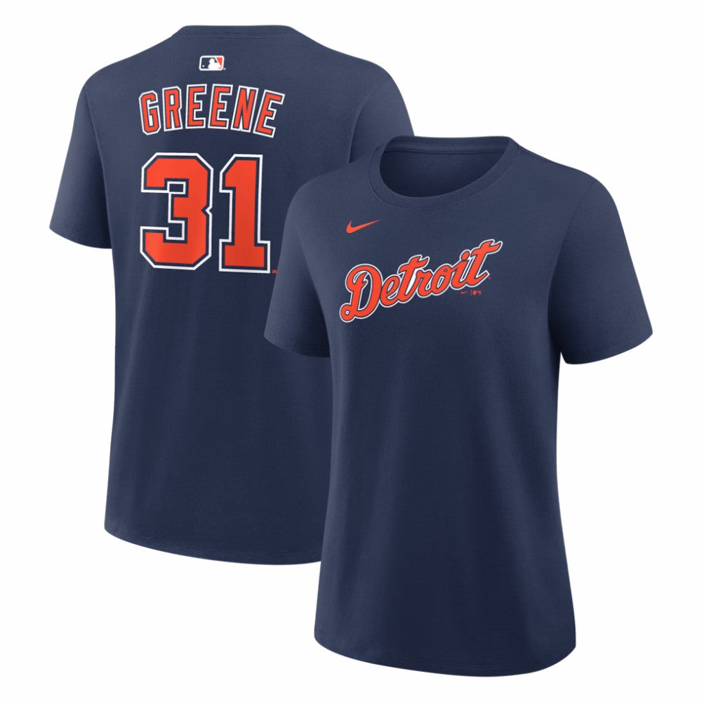 Riley Greene Detroit Tigers Women's Alternate Name & Number T-Shirt - Navy | Nike