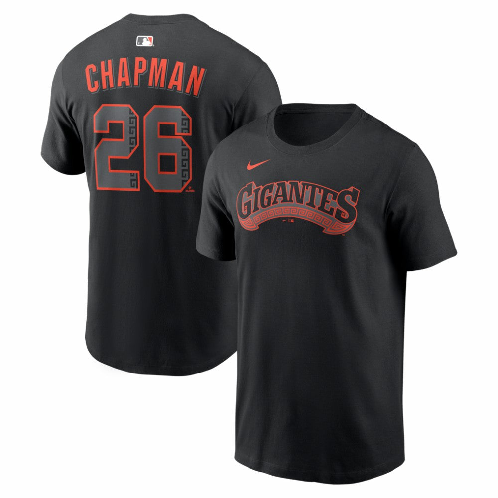 Matt Chapman San Francisco Giants Alternate Name & Number T-Shirt - Black | Nike