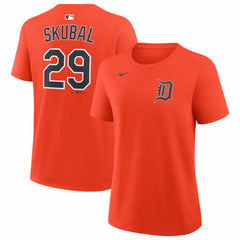Tarik Skubal Detroit Tigers Women's Name & Number T-Shirt - Orange | Nike