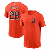 Javier Báez Detroit Tigers Name & Number T-Shirt - Orange | Nike