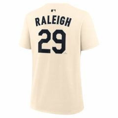 Cal Raleigh Seattle Mariners Women's Name & Number T-Shirt - Natural | Nike