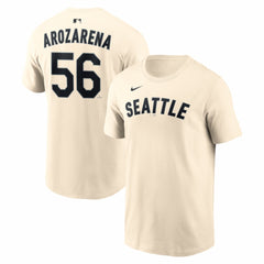 Randy Arozarena Seattle Mariners Name & Number T-Shirt - Natural | Nike