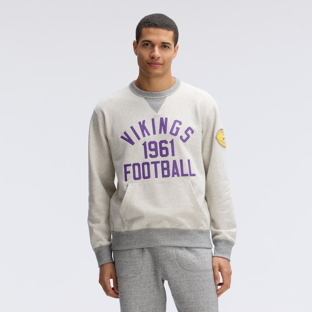 Minnesota Vikings IconicFleece Pocket Sweatshirt - Oatmeal on sale