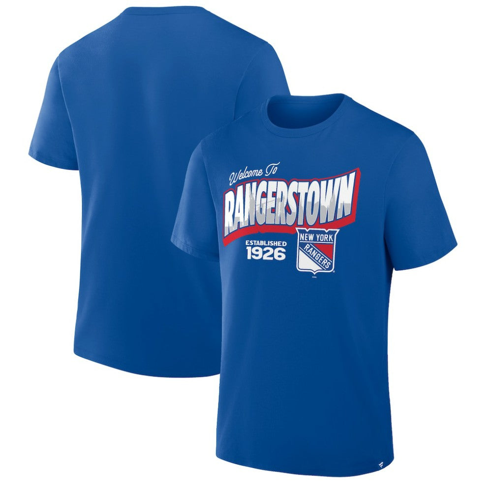 New York Rangers Fanatics Hometown Local T-Shirt Blue