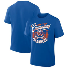 New York Islanders Fanatics 4x Stanley Cup Champions T-Shirt Royal