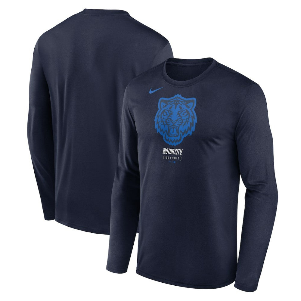 Detroit Tigers City Connect Legend Dri-FIT Long Sleeve T-Shirt - Navy | Nike