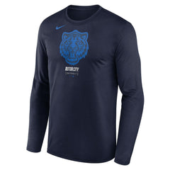 Detroit Tigers City Connect Legend Dri-FIT Long Sleeve T-Shirt - Navy | Nike