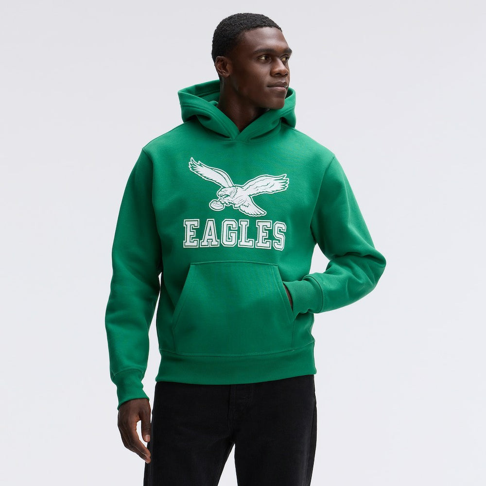 Philadelphia Eagles IconicFleece Flocked Hoodie - Kelly Green for sale