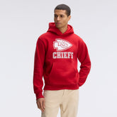 Kansas City Chiefs IconicFleece Flocked Hoodie - Red cheap